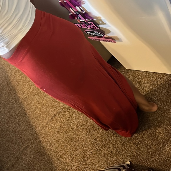 Forever 21 rust maxi skirt - Picture 9 of 10